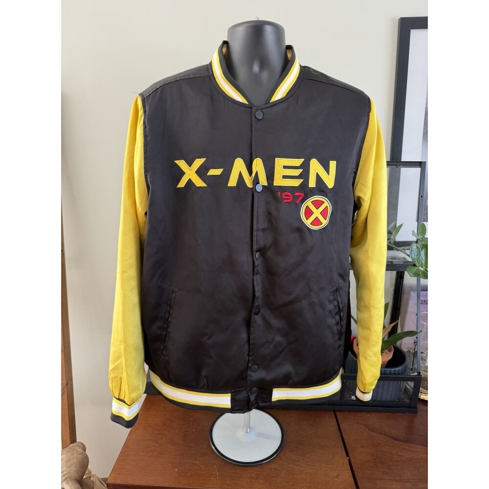 X-Men '97 Men's Large Satin Bomber Jacket Box Lunch Exclusive Marvel